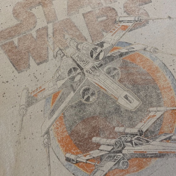 ✅ Star Wars Gray Distressed Graphic Tee - Picture 2 of 4